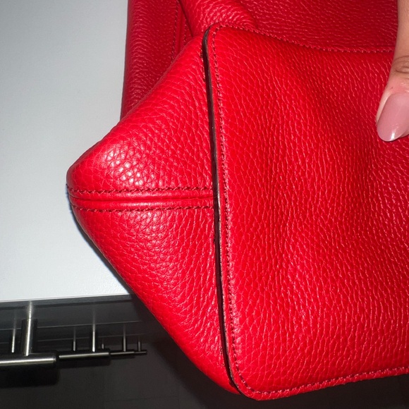 Gucci Soho Convertible Hobo Leather Large Red - Picture 9 of 13